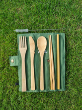 Load image into Gallery viewer, Sustainable Bamboo Cutlery Set